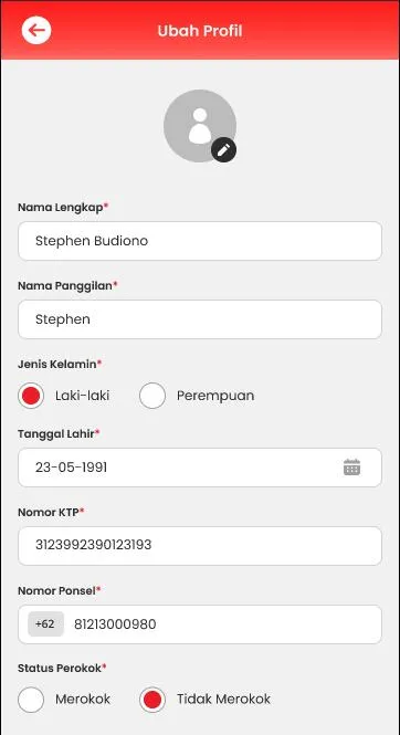 Change Profile Form